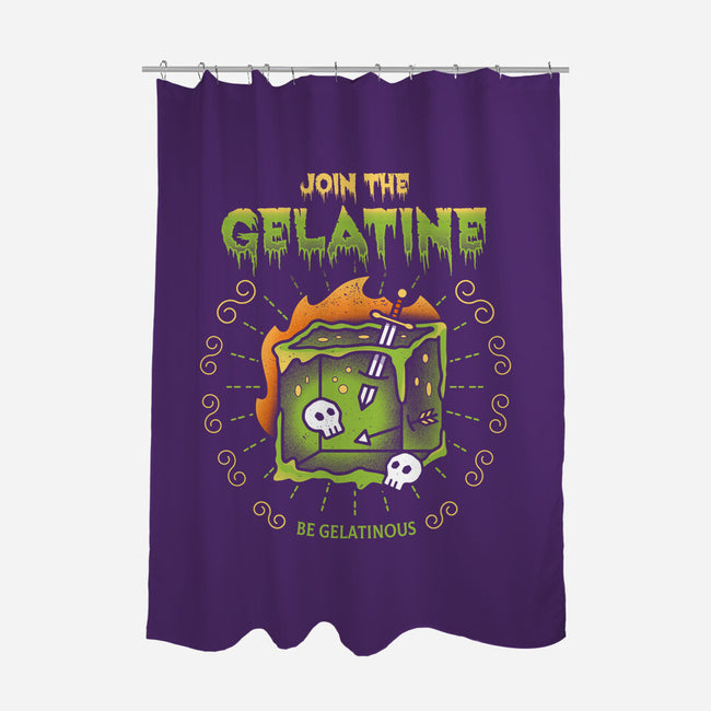 Join The Gelatine-none polyester shower curtain-Logozaste