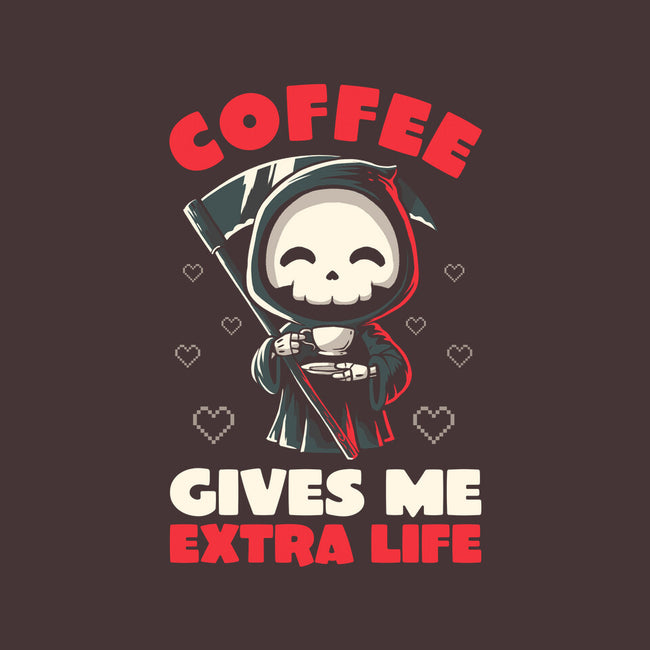 Coffee Gives Me Extra Life-none polyester shower curtain-koalastudio