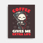 Coffee Gives Me Extra Life-none stretched canvas-koalastudio