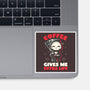 Coffee Gives Me Extra Life-none glossy sticker-koalastudio
