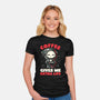 Coffee Gives Me Extra Life-womens fitted tee-koalastudio