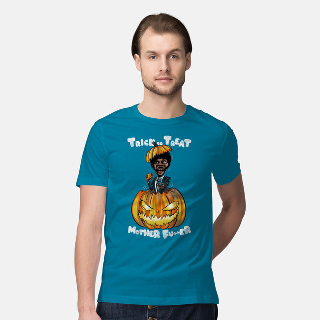 Trick Or Treat Fiction-mens premium tee-fanfabio