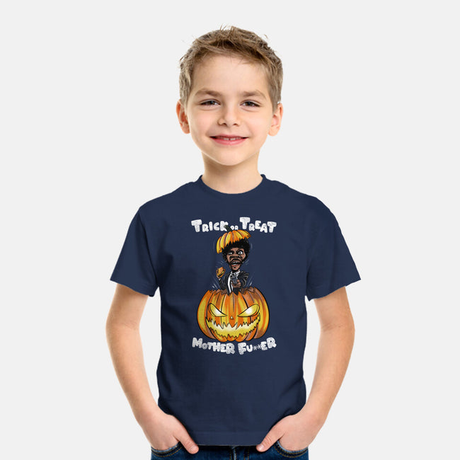 Trick Or Treat Fiction-youth basic tee-fanfabio