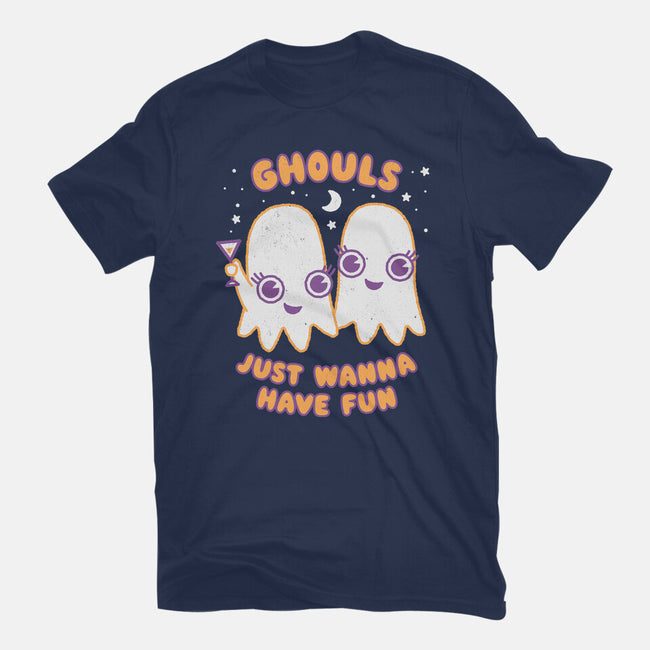 Ghouls Just Wanna Have Fun-womens fitted tee-Weird & Punderful