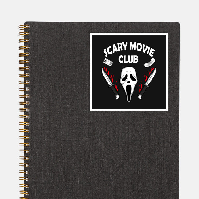 Scary Movie Club-none glossy sticker-Melonseta