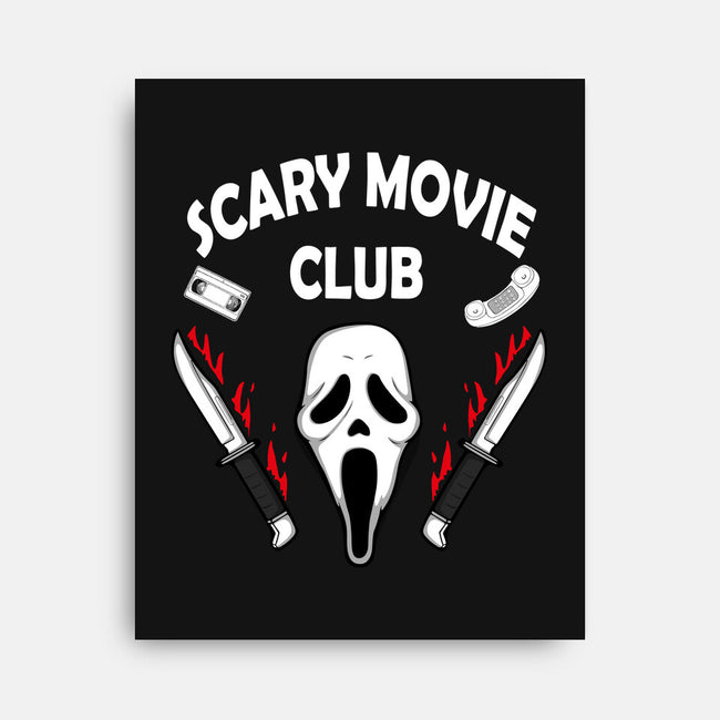 Scary Movie Club-none stretched canvas-Melonseta
