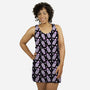 Creepy Skulls And Bones-womens all over print racerback dress-xMorfina