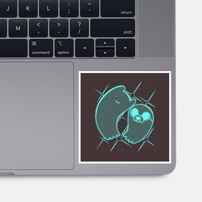 Ghosts Time-none glossy sticker-estudiofitas