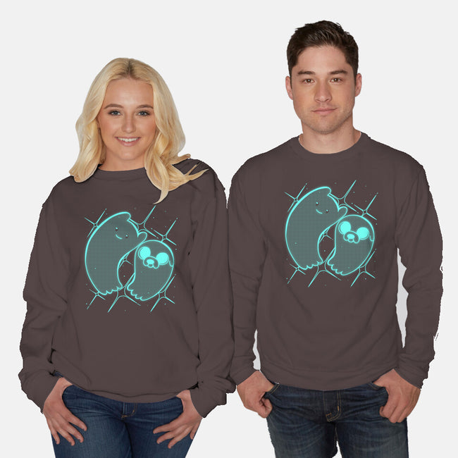 Ghosts Time-unisex crew neck sweatshirt-estudiofitas