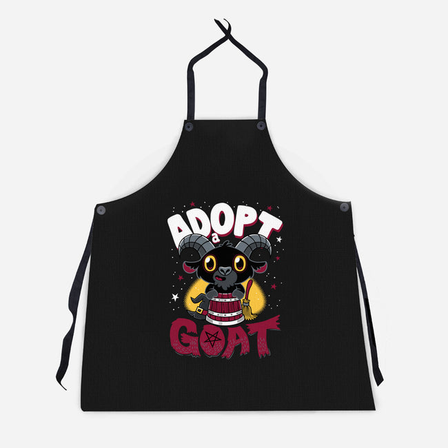 Adopt A Goat-unisex kitchen apron-Nemons
