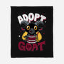 Adopt A Goat-none fleece blanket-Nemons