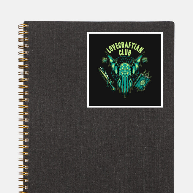 Lovecraftian Club-none glossy sticker-pigboom