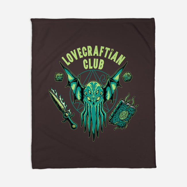 Lovecraftian Club-none fleece blanket-pigboom
