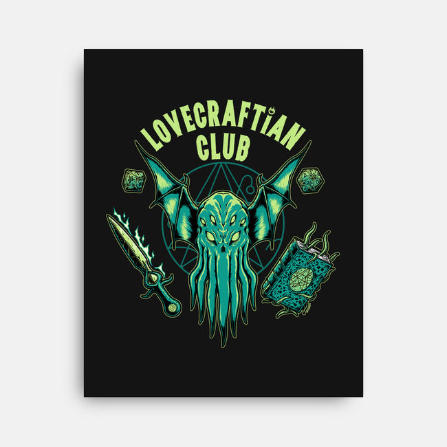 Lovecraftian Club-none stretched canvas-pigboom