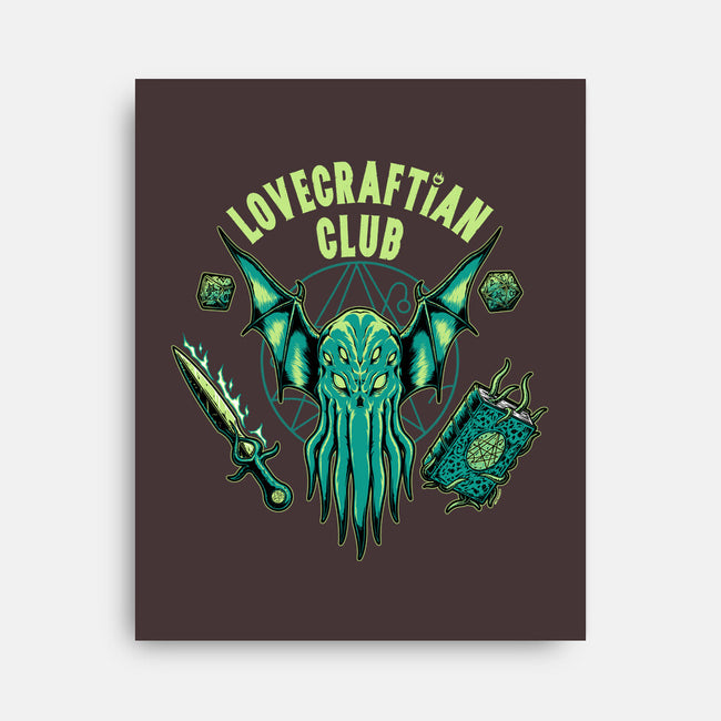 Lovecraftian Club-none stretched canvas-pigboom