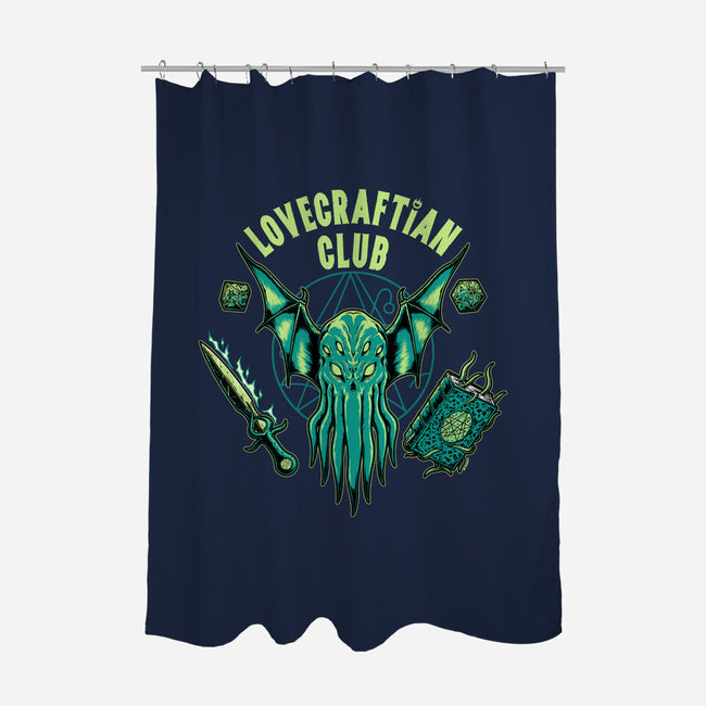 Lovecraftian Club-none polyester shower curtain-pigboom