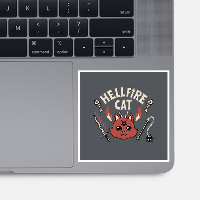 Hell Fire Cat-none glossy sticker-tobefonseca