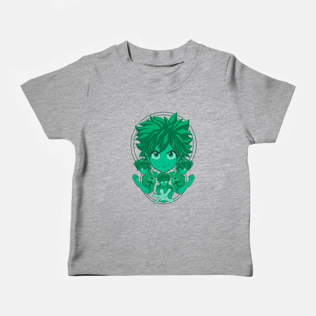 Green Hero-baby basic tee-Astrobot Invention