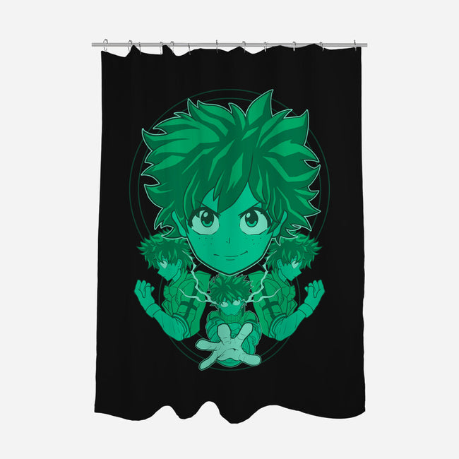 Green Hero-none polyester shower curtain-Astrobot Invention