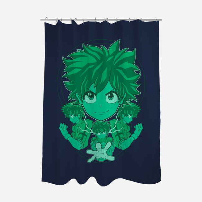 Green Hero-none polyester shower curtain-Astrobot Invention