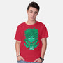 Green Hero-mens basic tee-Astrobot Invention