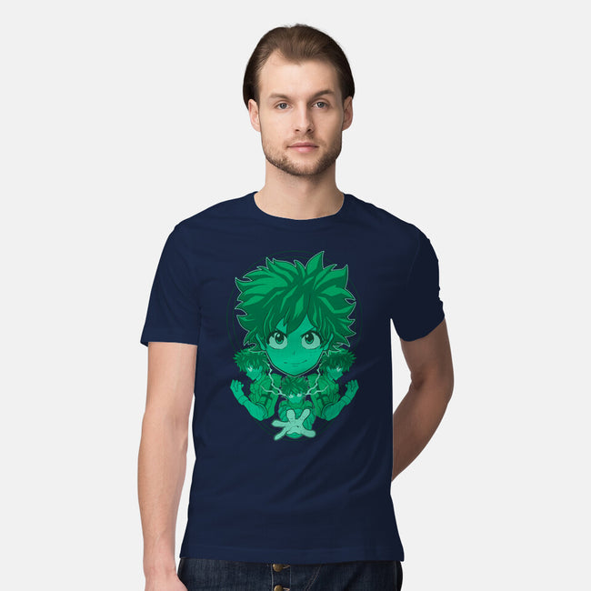 Green Hero-mens premium tee-Astrobot Invention
