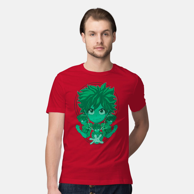 Green Hero-mens premium tee-Astrobot Invention