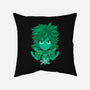 Green Hero-none removable cover w insert throw pillow-Astrobot Invention