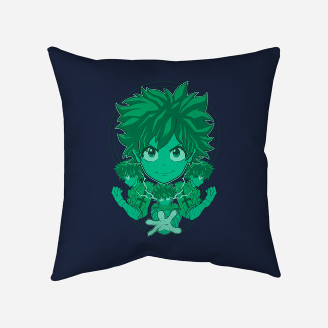 Green Hero-none removable cover w insert throw pillow-Astrobot Invention
