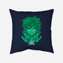 Green Hero-none removable cover w insert throw pillow-Astrobot Invention