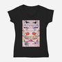 Cyberpunk Eyes-womens v-neck tee-Zody