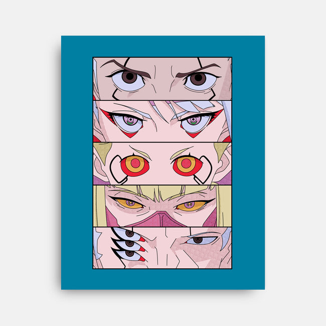 Cyberpunk Eyes-none stretched canvas-Zody