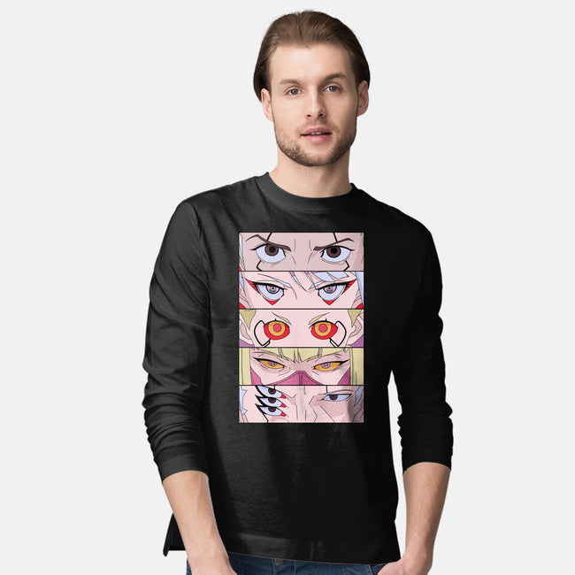 Cyberpunk Eyes-mens long sleeved tee-Zody