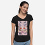 Cyberpunk Eyes-womens v-neck tee-Zody