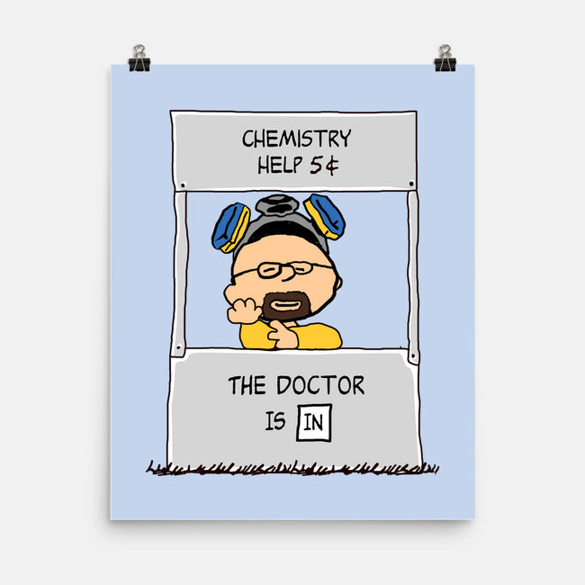 Chemistry Help-none matte poster-Melonseta