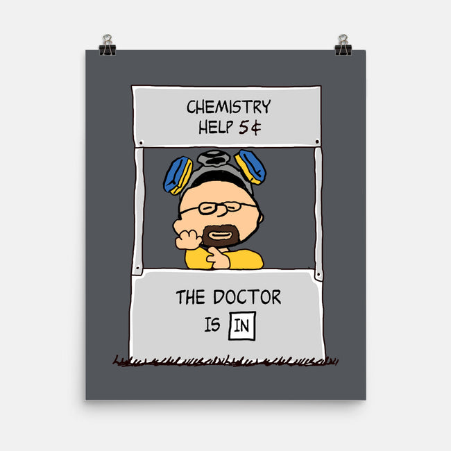 Chemistry Help-none matte poster-Melonseta