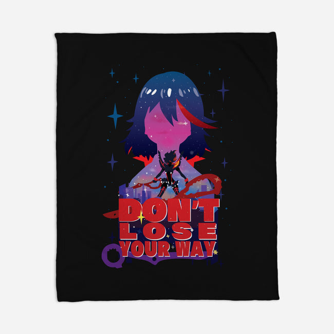 Don't Lose Your Way-none fleece blanket-SwensonaDesigns