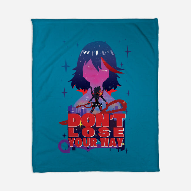 Don't Lose Your Way-none fleece blanket-SwensonaDesigns