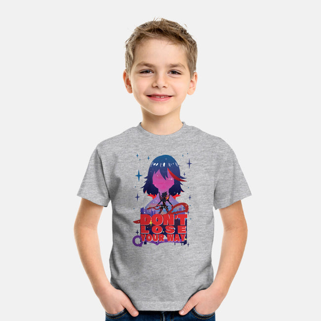 Don't Lose Your Way-youth basic tee-SwensonaDesigns