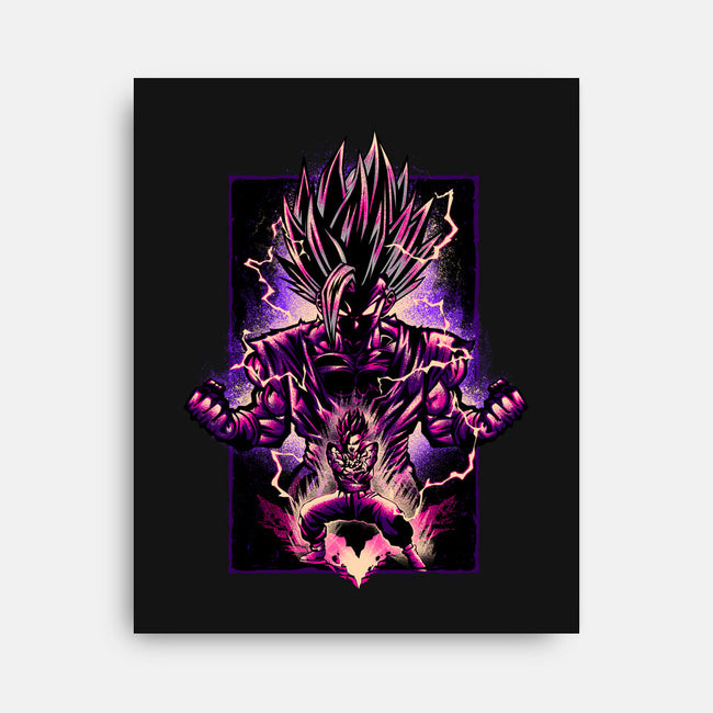 Attack Of The Beast Gohan-none stretched canvas-hypertwenty