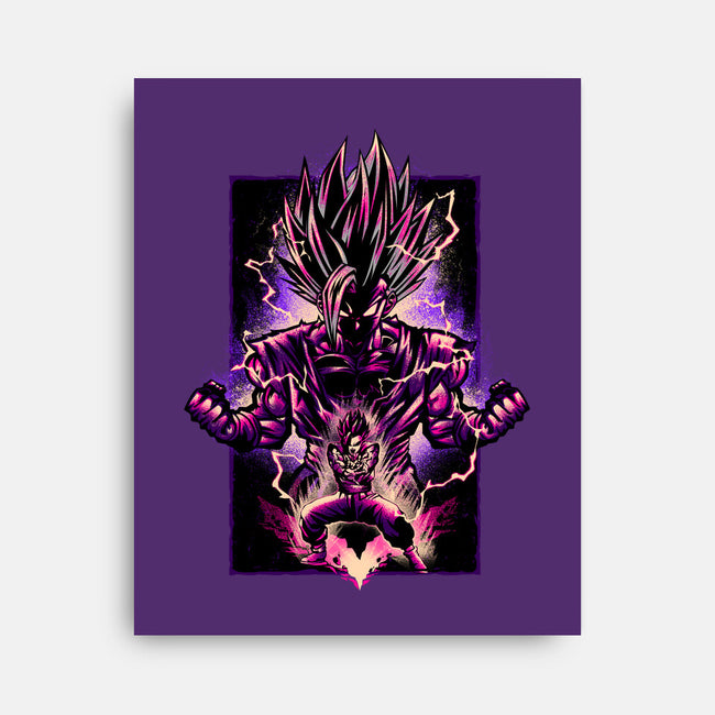 Attack Of The Beast Gohan-none stretched canvas-hypertwenty