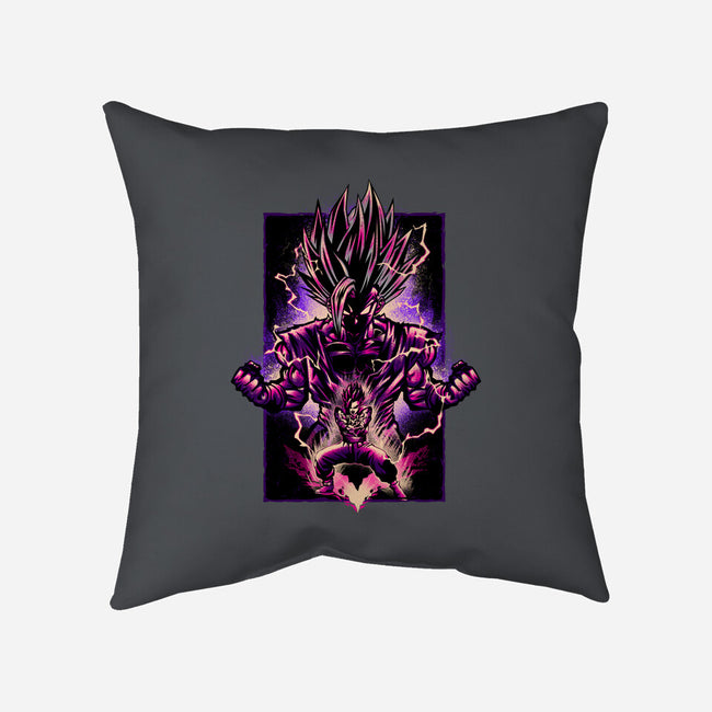 Attack Of The Beast Gohan-none removable cover throw pillow-hypertwenty
