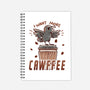 I Want More Cawfee-none dot grid notebook-TechraNova