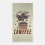 I Want More Cawfee-none beach towel-TechraNova