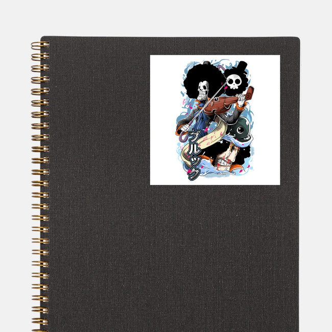 The Great Musician-none glossy sticker-Guilherme magno de oliveira