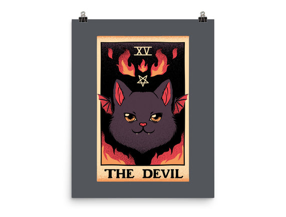 The Devil Cat Tarot Card