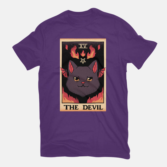 The Devil Cat Tarot Card-youth basic tee-tobefonseca