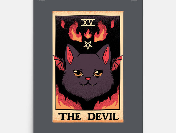 The Devil Cat Tarot Card