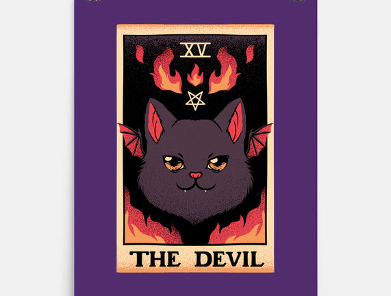 The Devil Cat Tarot Card