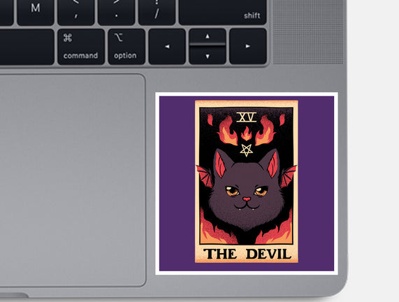 The Devil Cat Tarot Card